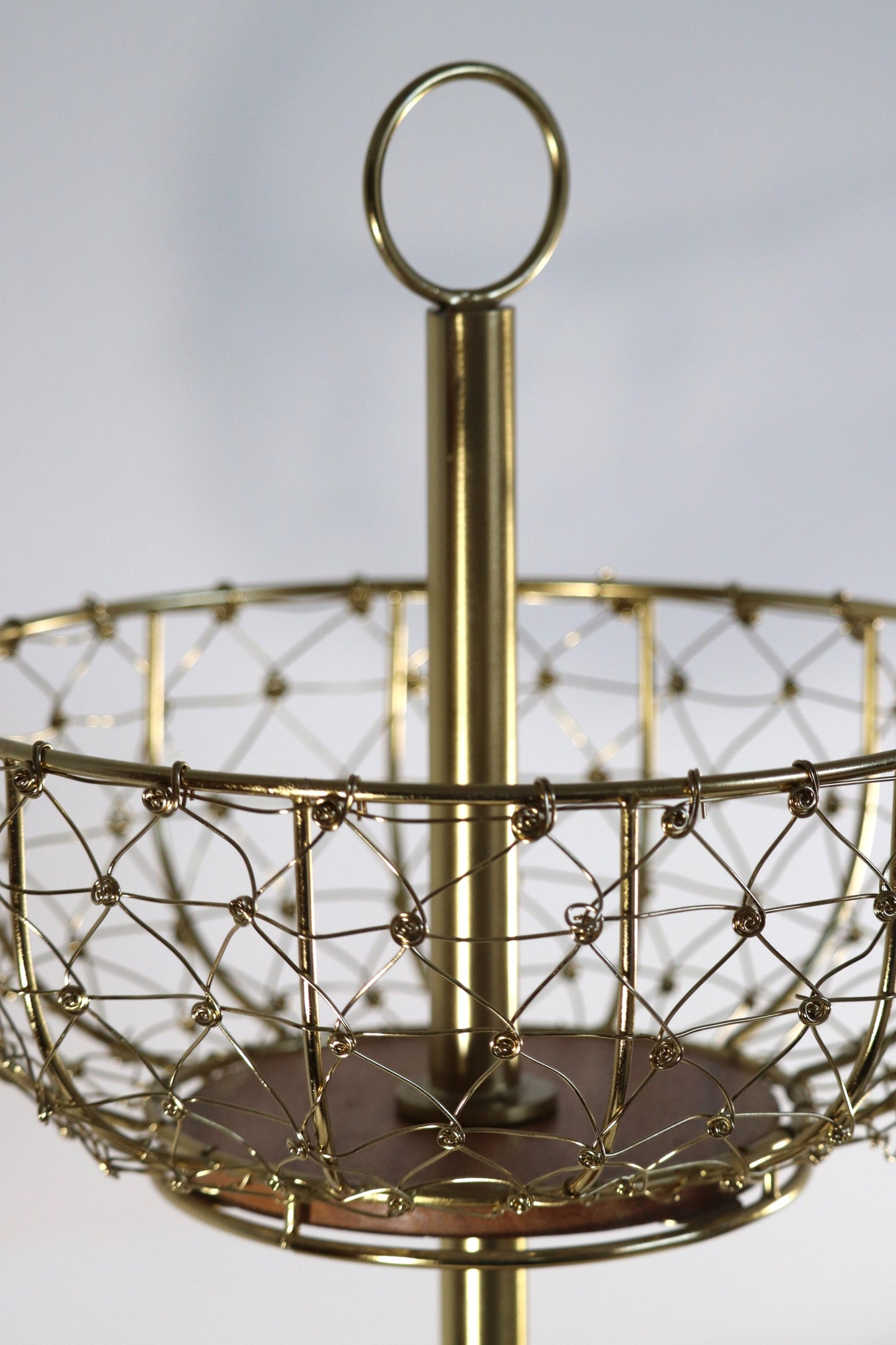 Gold Three Tier Fruit/Storage Basket