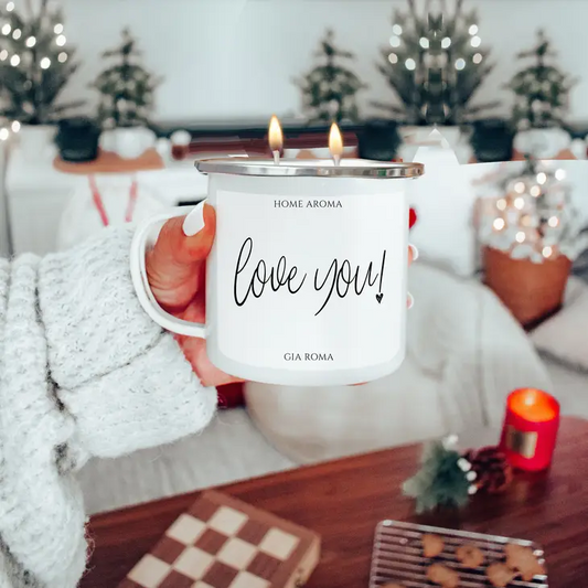 "Love You" Captivating Connections Scented 16 Oz Reusable Candle Mug