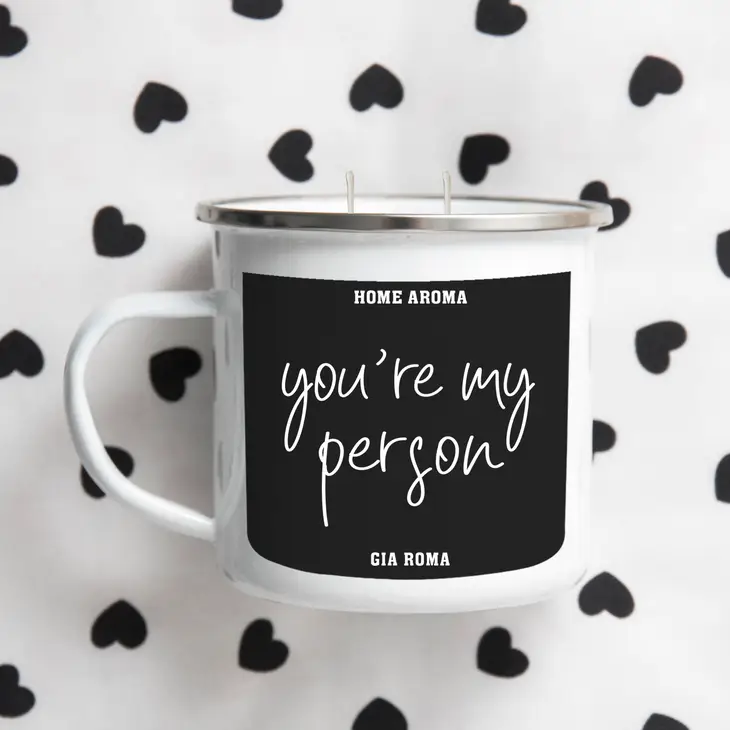 "You're My Person" Captivating Connections 16 Oz Reusable Candle Mug