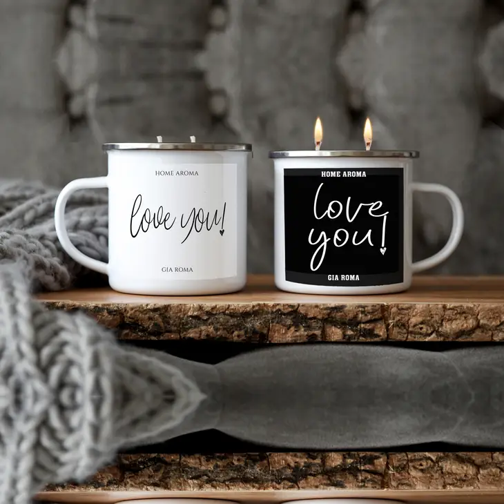 "Love You" Captivating Connections Scented 16 Oz Reusable Candle Mug