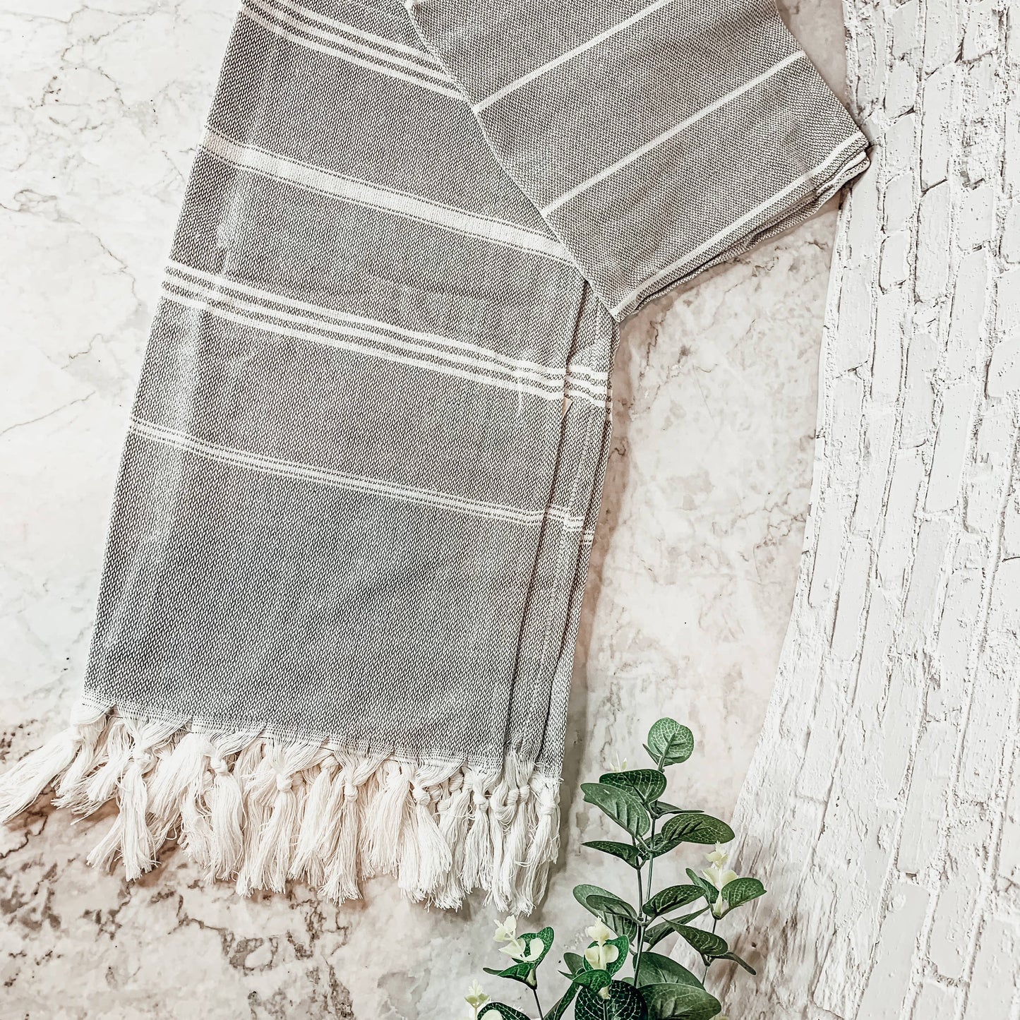 Turkish Cotton Towels - Oversized Beach Towels | Decorative: Azra Blue