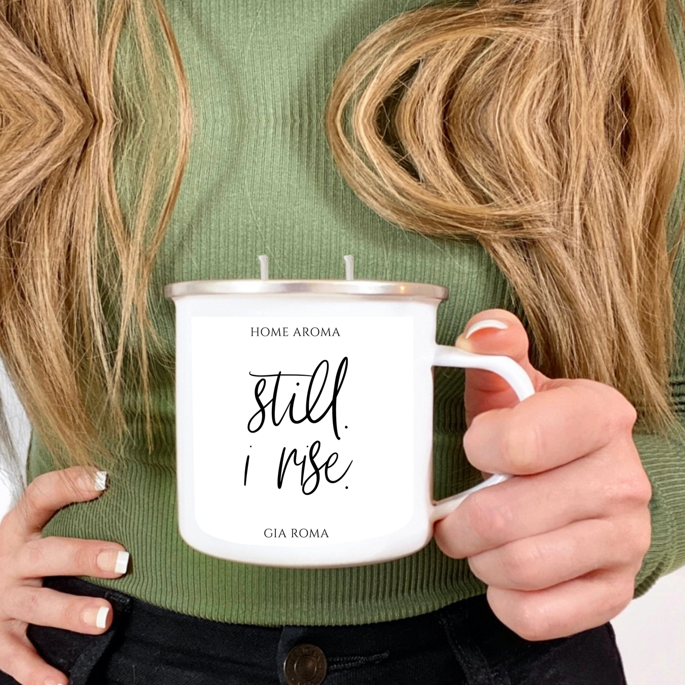 "Still, I Rise" Love & War Scented 16 Oz Reusable Candle Mug