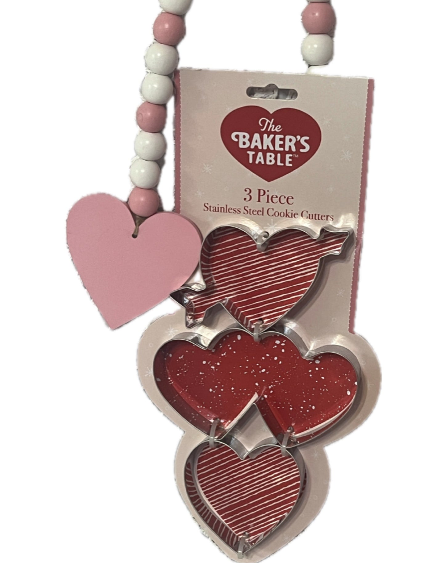 THE BAKER'S TABLE 3 Piece Stainless Steel Cookie Cutters