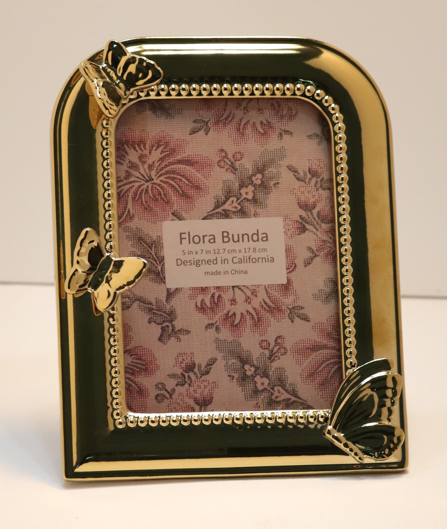 Elegant Gold Butterfly Frame 5x7