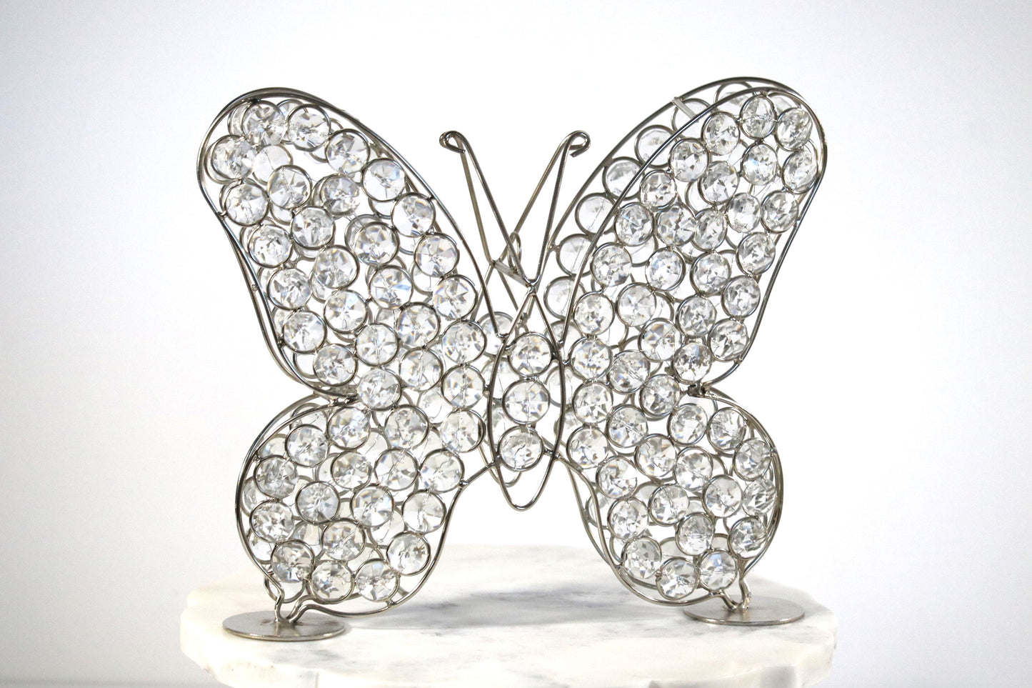 Rachel Zoe Crystal Rhinestone & Wire Spring Butterfly Decor