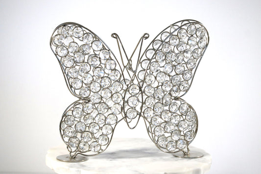 Rachel Zoe Crystal Rhinestone & Wire Spring Butterfly Decor