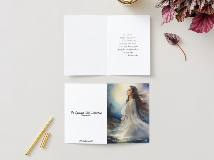 For We Are God's Masterpiece Inspirational Greeting Card